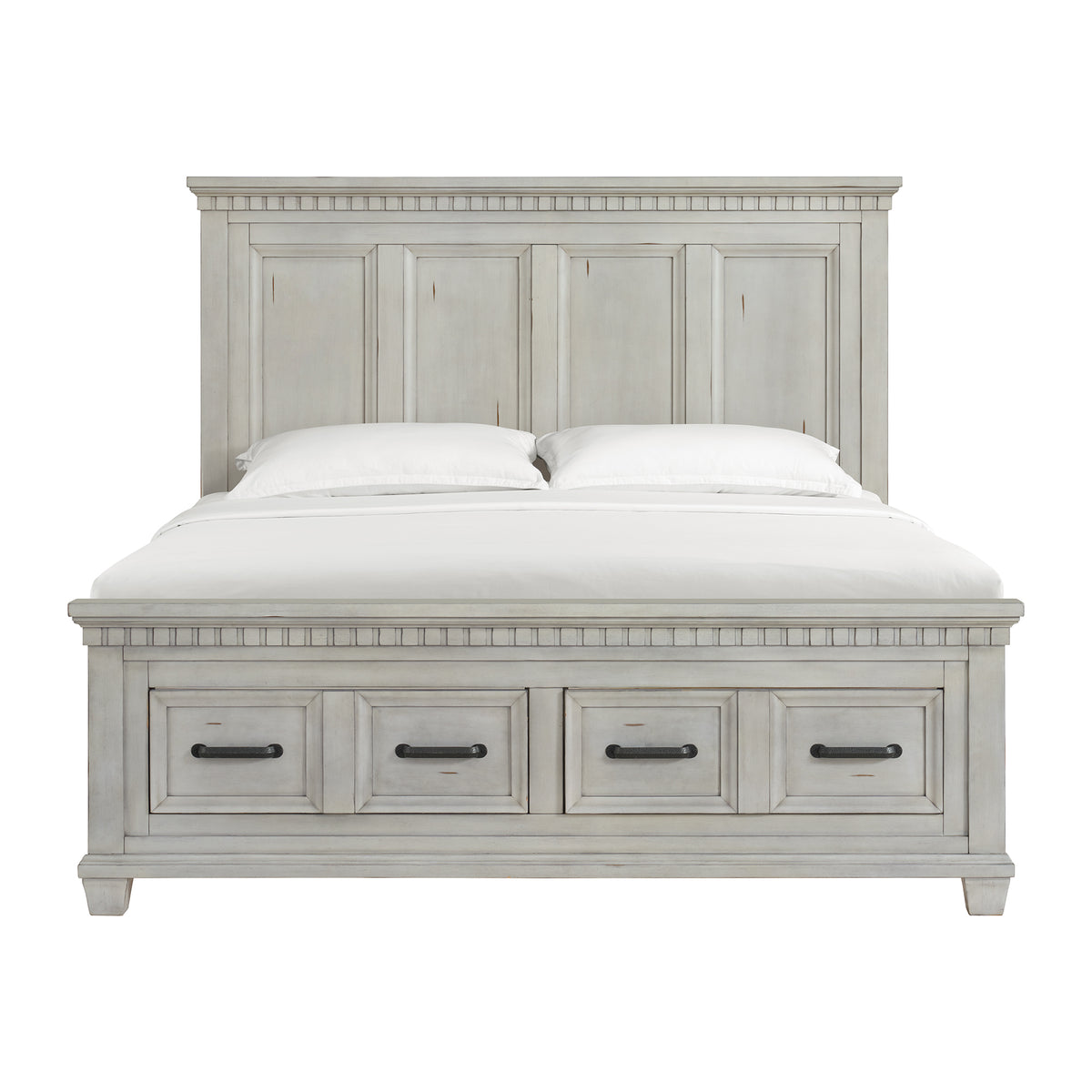Mccoy King Storage Bed In Antique White