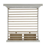 McCoy King Storage 4PC Bedroom Set with 2 Nightstands & Dresser in Antique White