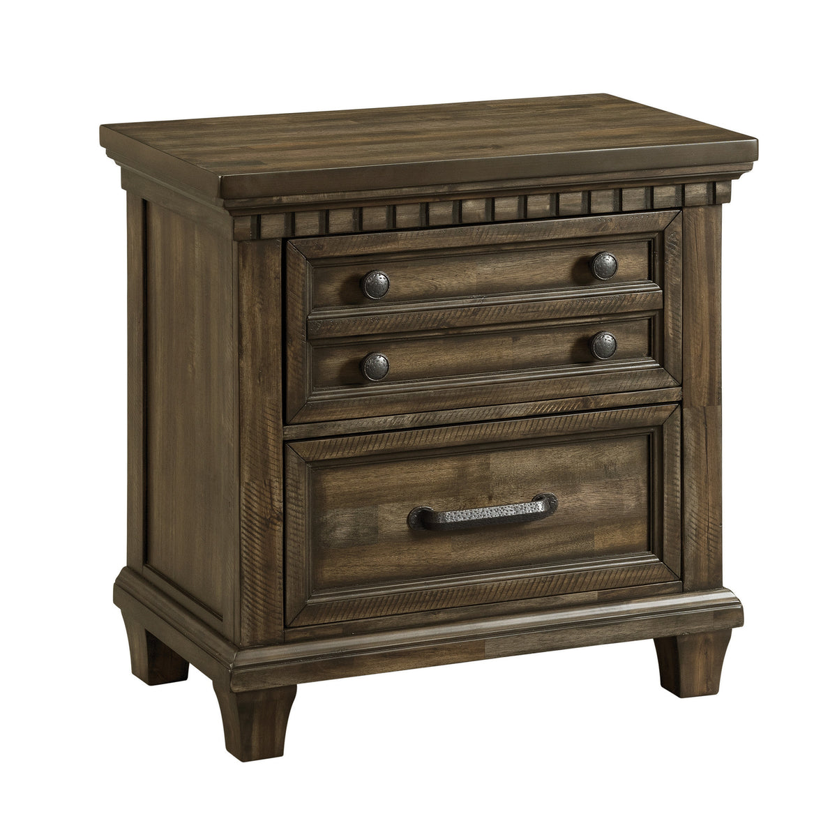 McCoy Queen Storage 4PC Bedroom Set with 2 Nightstands & Chest in Charcoal