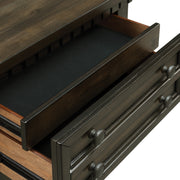 McCoy King Storage 4PC Bedroom Set with 2 Nightstands & Chest in Charcoal
