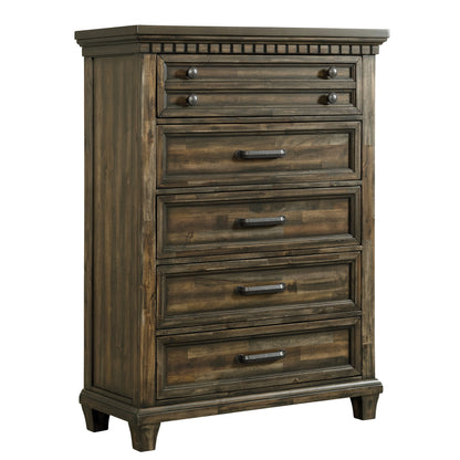 McCoy 5-Drawer Chest in Charcoal