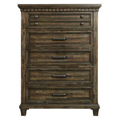McCoy 5-Drawer Chest in Charcoal