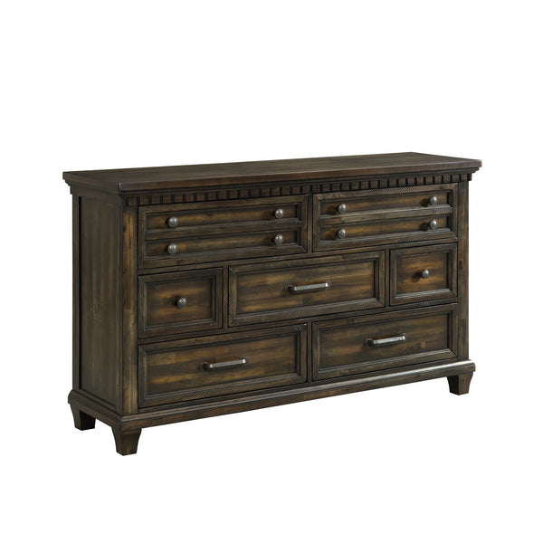 Mccoy 7-Drawer Dresser In Charcoal