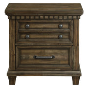 McCoy 2-Drawer Nightstand with USB in Charcoal