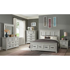 McCoy Queen Storage 3PC Bedroom Set in Antique White