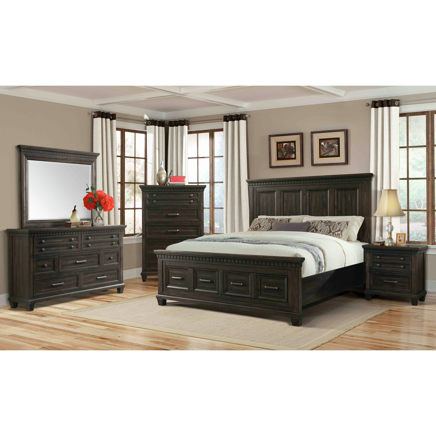McCabe 2-Drawer King Storage Bed