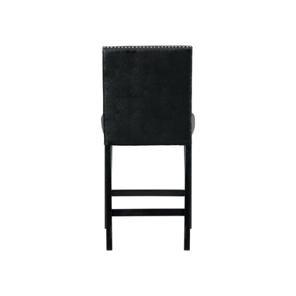 Meridian Counter Side Chair Black (2 Per Pack)