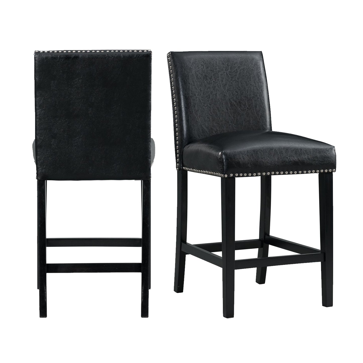 Meridian Counter Side Chair Black (2 Per Pack)