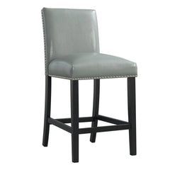 Francesca Grey Marble Square 5PC Counter Height Dining Set-Table & Four Grey PU Chairs