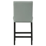 Francesca Grey Marble Square 5PC Counter Height Dining Set-Table & Four Grey PU Chairs