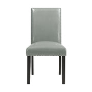 Francesca Grey Marble Rectangular 5PC Dining Set-Table & Four Grey PU Chairs