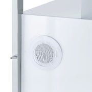 Midway 80" TV Console with Firelight in White