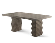 Mesa de comedor Mila de 60 a 78 pulgadas con hoja de 18 pulgadas 