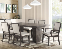 Mesa de comedor Mila de 60 a 78 pulgadas con hoja de 18 pulgadas 