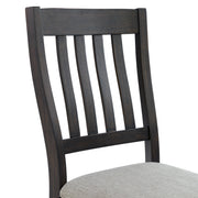 Montrose 6PC Standard Height Dining Set in Espresso and Brown-Table, Four Chairs & Bench