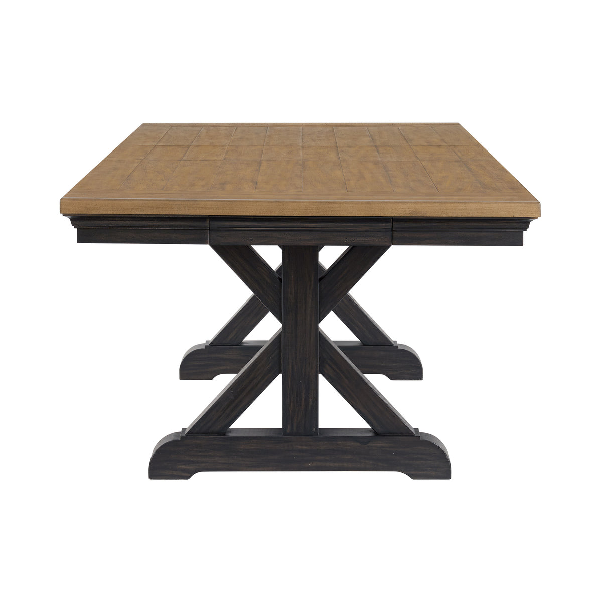 Montrose Dining Table with 20" Leaf in Espresso and Brown