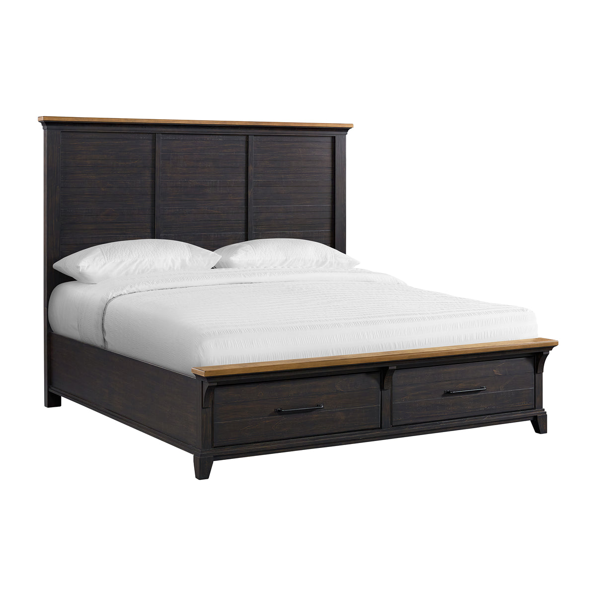Montrose King Storage 5Pc Bedroom Set In Espresso & Brown