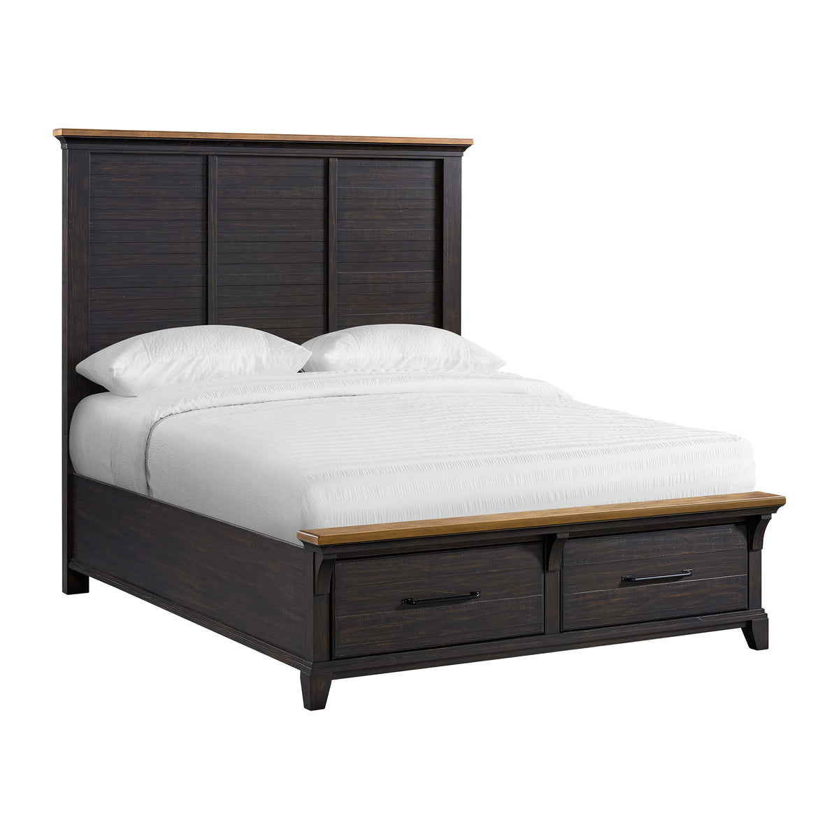 Montrose Queen Storage 5Pc Bedroom Set In Espresso & Brown