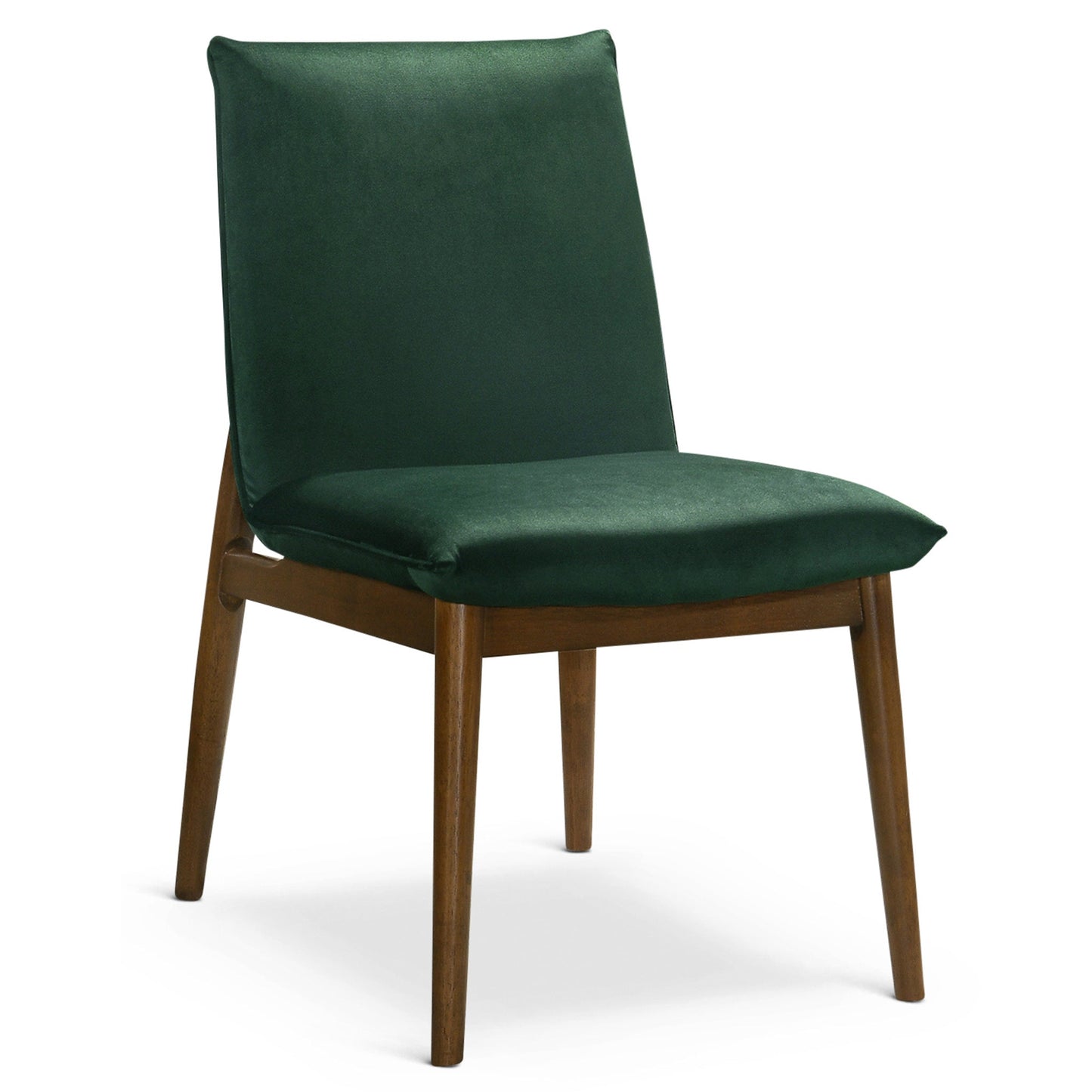 Silla de comedor Monza de terciopelo verde oscuro (juego de 2)