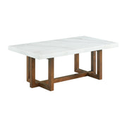 Morris 2PC Occasional Marble Table Set in White