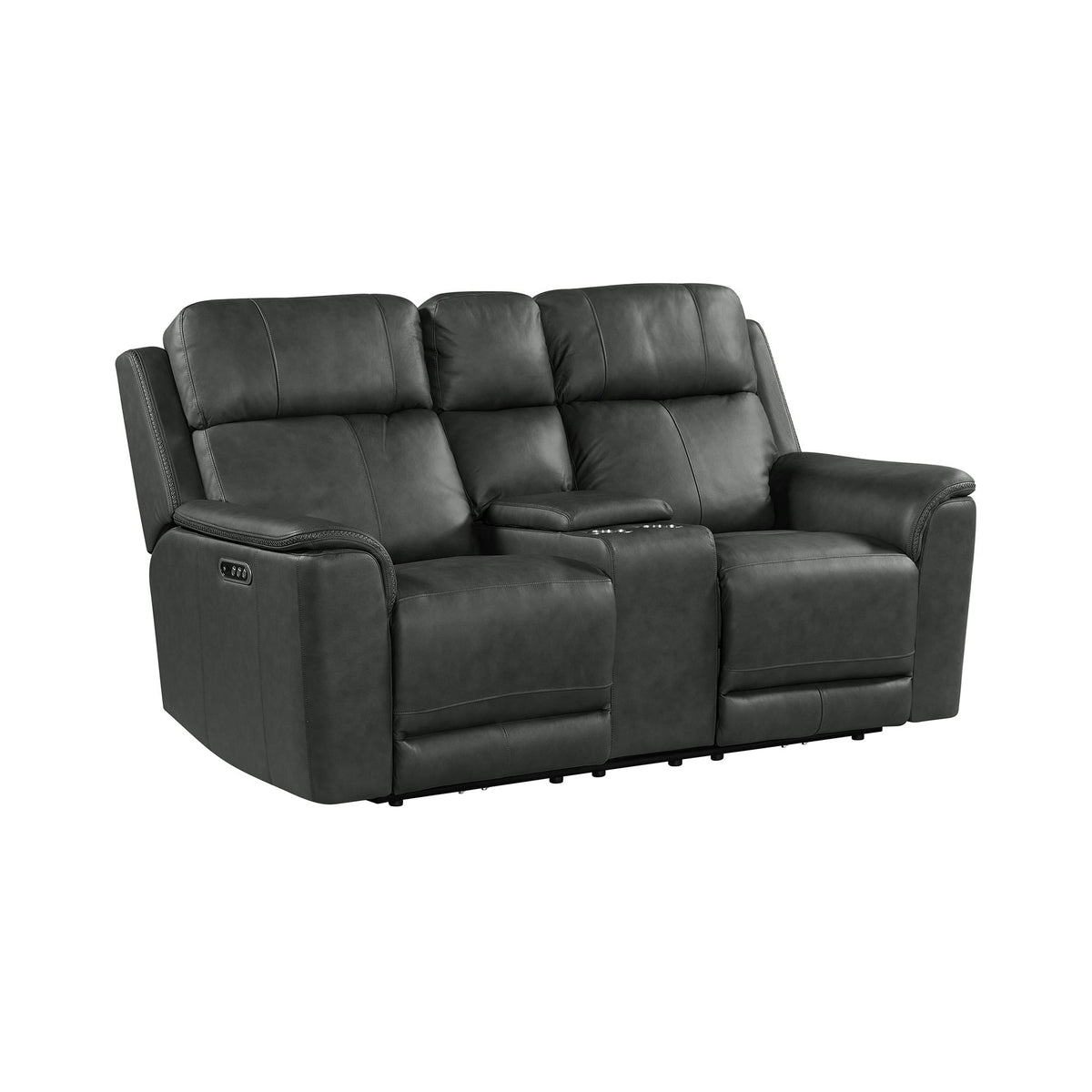Mustang P3 Loveseat with Console in Aline Anthracite