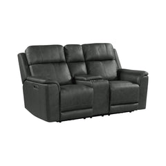 Mustang P3 Loveseat with Console in Aline Anthracite