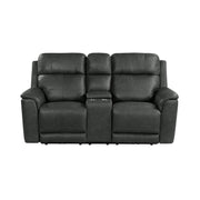 Mustang P3 Loveseat with Console in Aline Anthracite