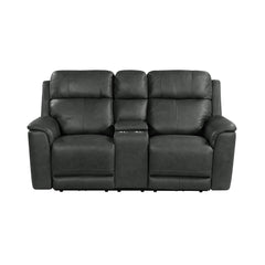 Mustang P3 Loveseat with Console in Aline Anthracite