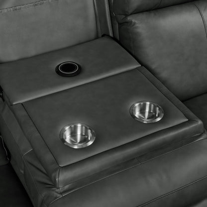Mustang P3 Sofa with DDT, Wireless Chargerin Aline Anthracite