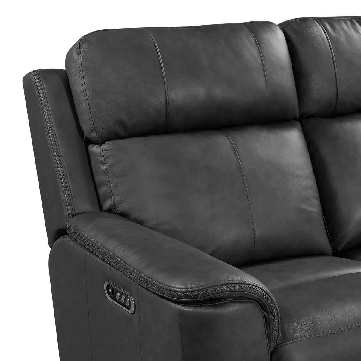 Mustang P3 Loveseat with Console in Aline Anthracite