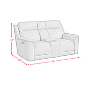 Mustang P3 Loveseat with Console in Aline Anthracite