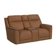 Mustang 2PC Living Room Set in Aline Butternut-Sofa & Loveseat
