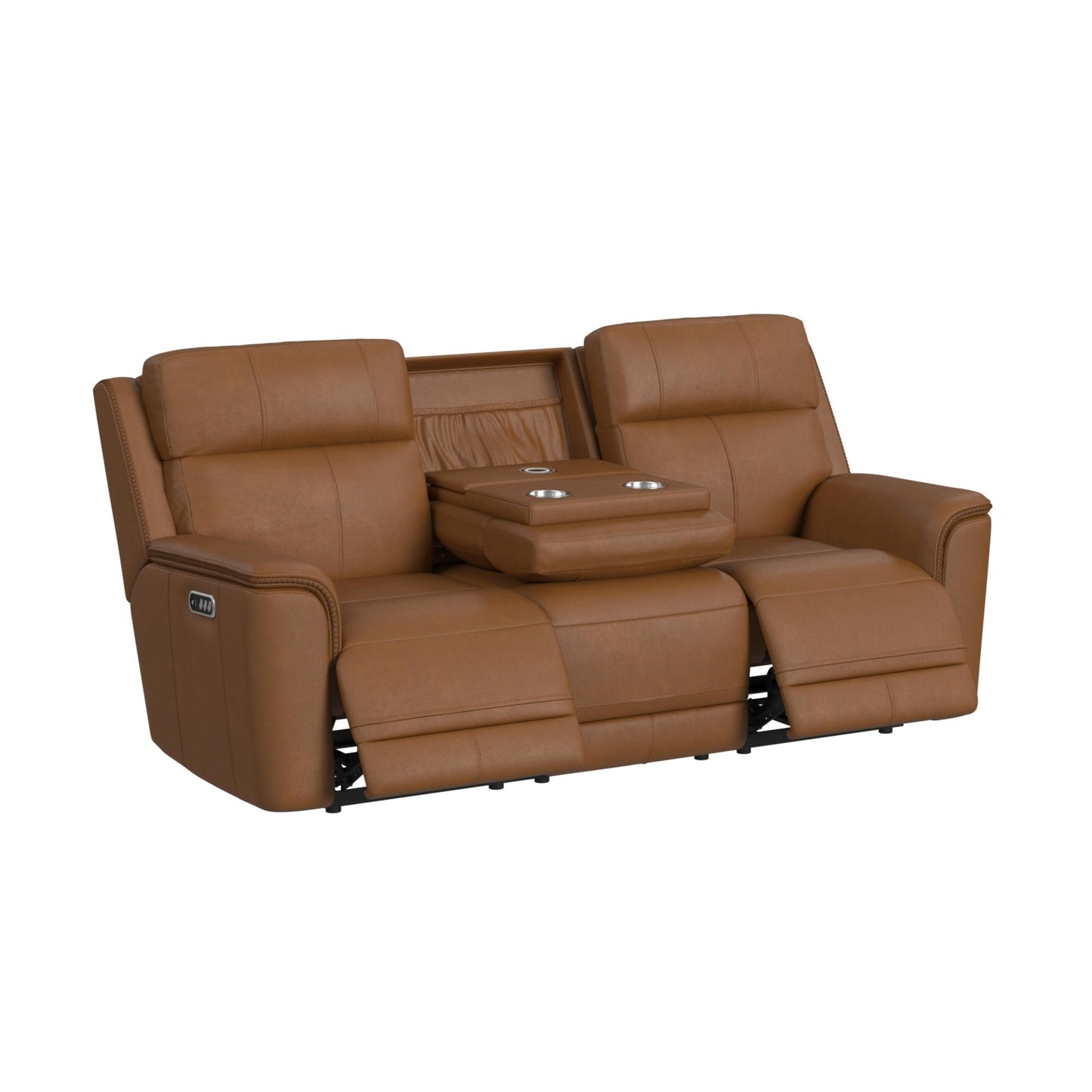 Mustang 3PC Living Room Set in Aline Butternut-Sofa, Loveseat & Recliner
