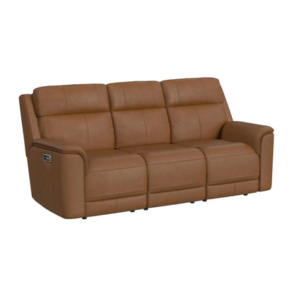Mustang 2PC Living Room Set in Aline Butternut-Sofa & Loveseat