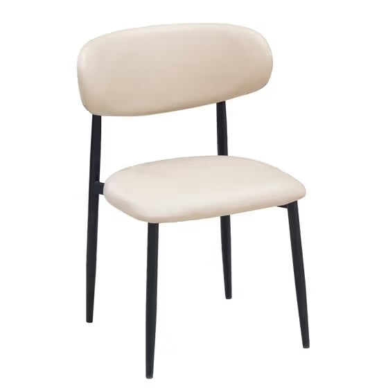 Lily Pearl Side Chair Matte Black (Set of 2)