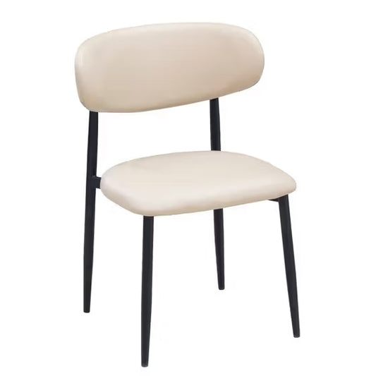 Lily Pearl Side Chair Matte Black (Set of 2)