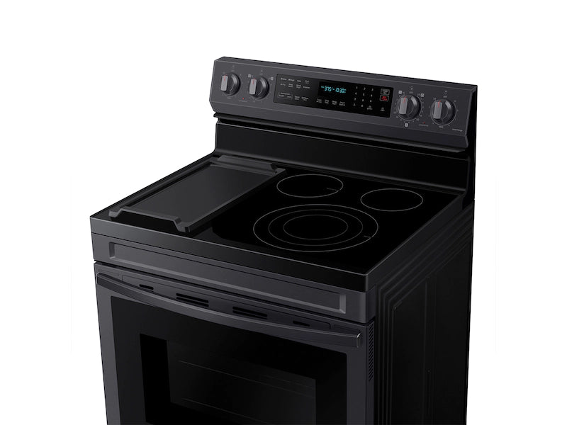 6.3 cu. ft. Smart Freestanding Electric Range with No-Preheat Air Fry, Convection+ & Griddle in Black Stainless Steel
