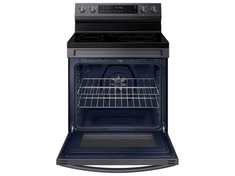 6.3 cu. ft. Smart Freestanding Electric Range with No-Preheat Air Fry, Convection+ & Griddle in Black Stainless Steel