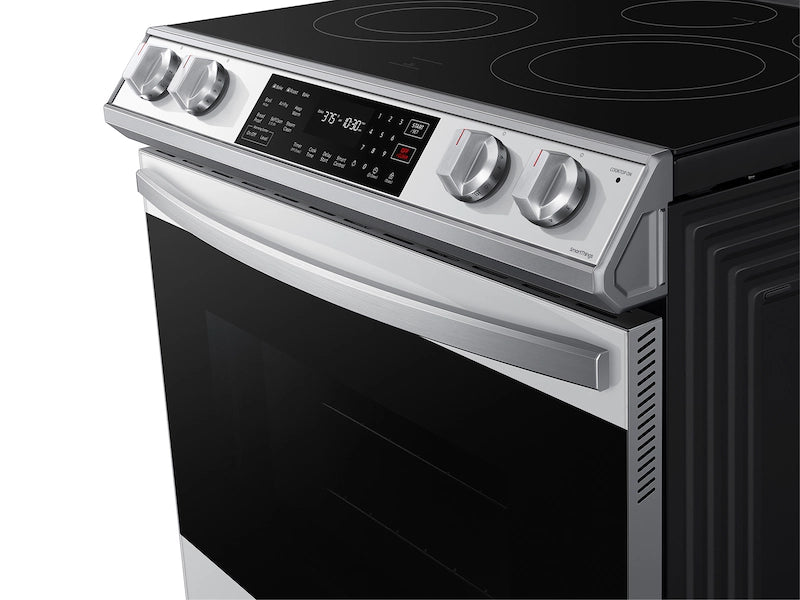 Bespoke 6.3 cu. ft. Smart Slide-in Electric Range with Air Fry & Convection in White Glass