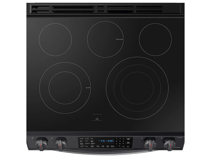 6.3 cu. ft. Smart Slide-in Electric Range with Air Fry in Black Stainless Steel