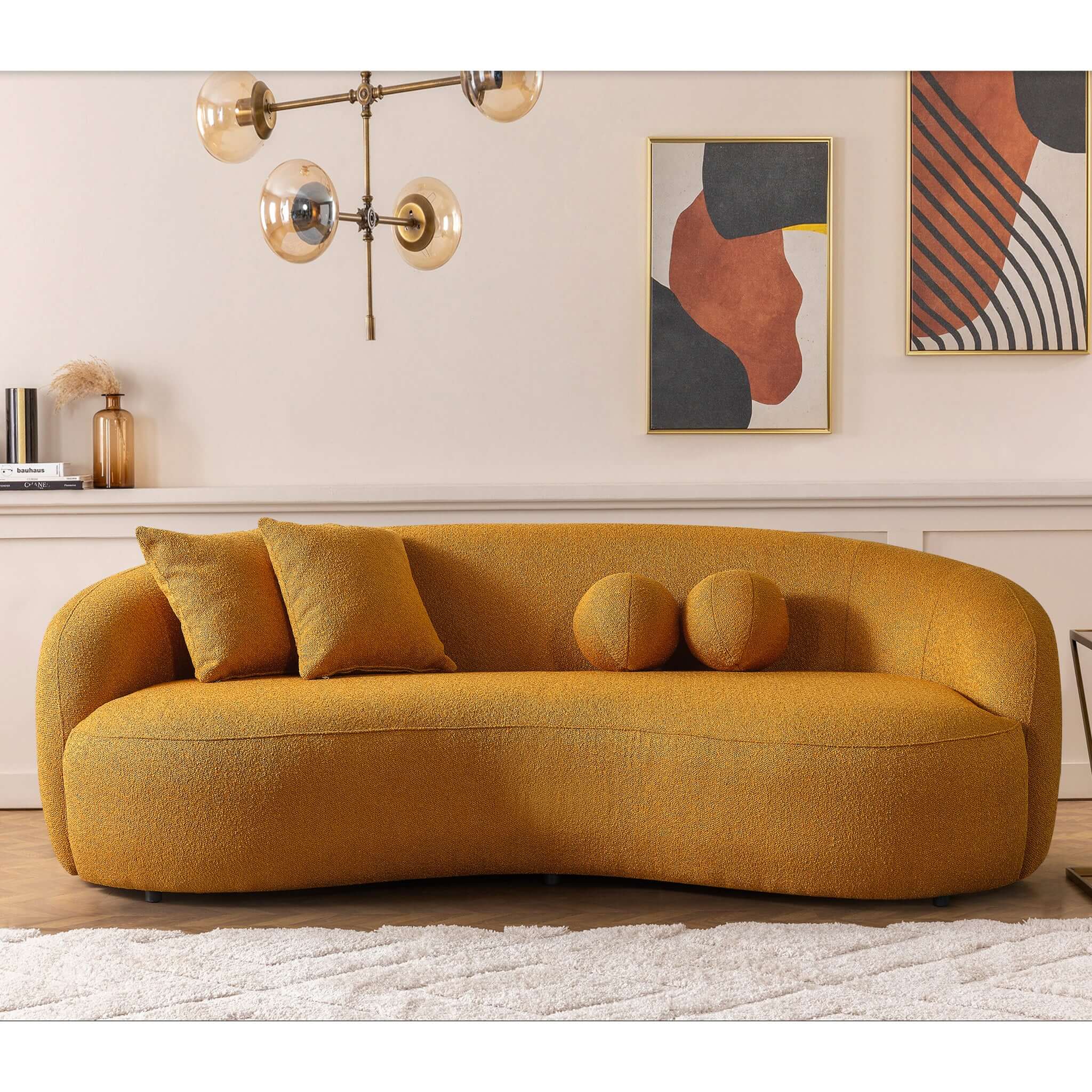 Ashcroft Imports Drake Curvy Sofa - Thumbnail 3