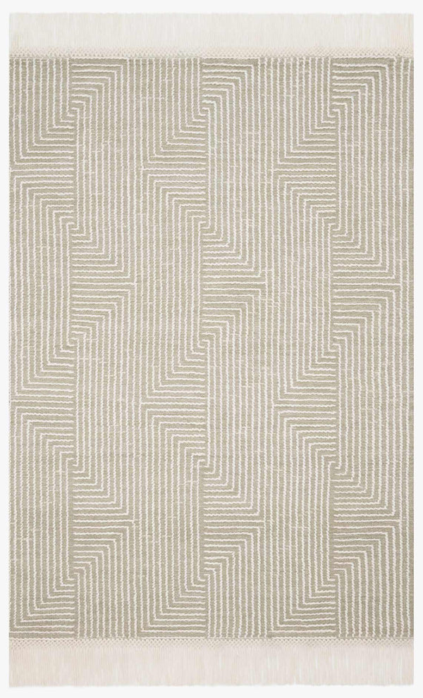 Magnolia Home by Joanna Gaines x Loloi Newton NET-04 Sage / Ivory
