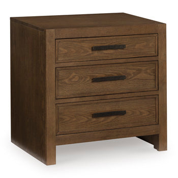 Lelander Three Drawer Night Stand