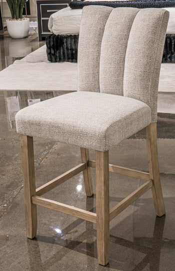 Karmenton Upholstered Barstool (2/CN)