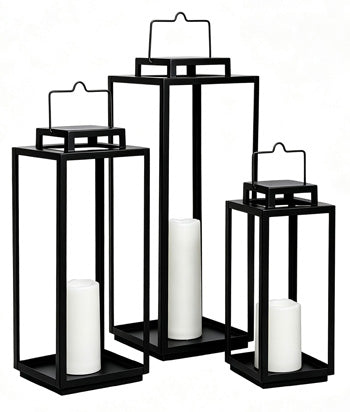 Gilmerland Indoor/Outdoor Lantern (Set of 3)