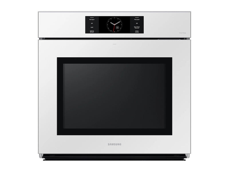 Bespoke 30" White Glass Single Wall Oven with AI Pro Cooking™ Camera
