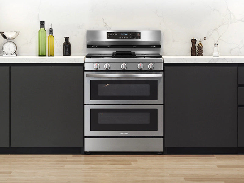 6.0 cu. ft. Smart Freestanding Gas Range with Flex Duo™, Stainless Cooktop & Air Fry in Stainless Steel
