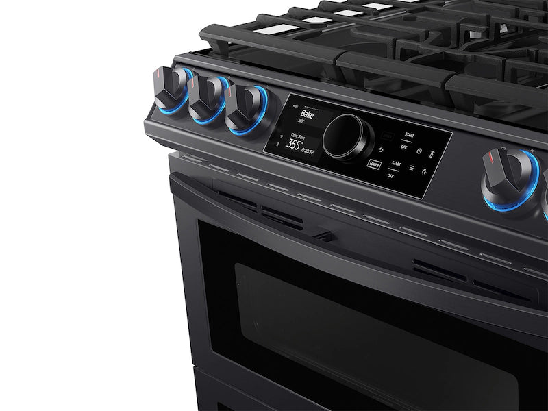 6.0 cu ft. Smart Slide-in Gas Range with Flex Duo™, Smart Dial & Air Fry in Black Stainless Steel