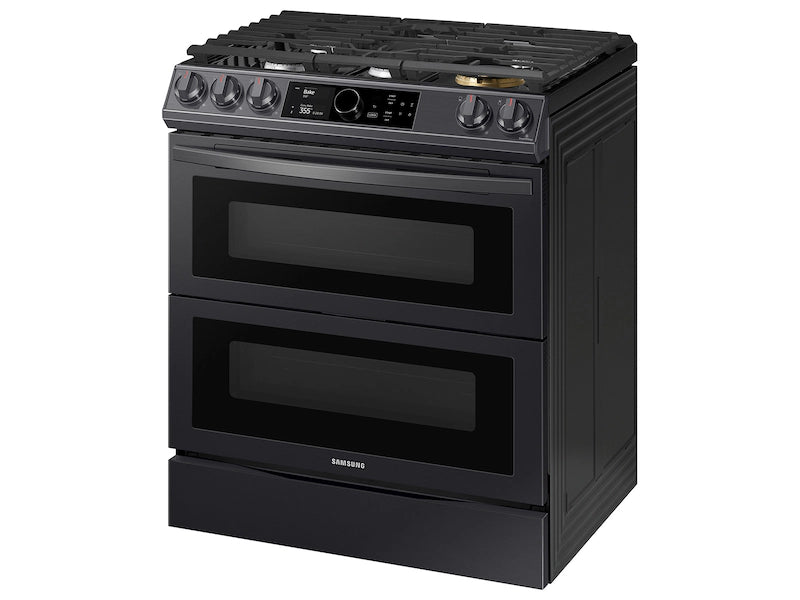 6.0 cu ft. Smart Slide-in Gas Range with Flex Duo™, Smart Dial & Air Fry in Black Stainless Steel