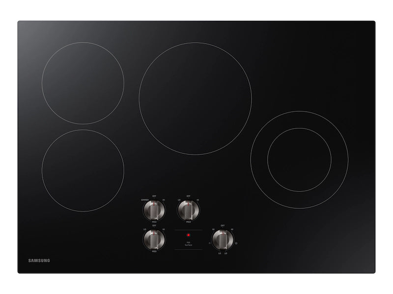 30" Electric Cooktop in Black